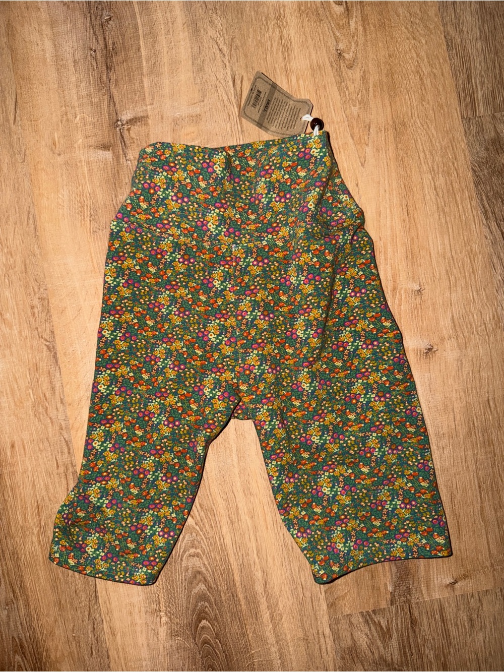 Natural Life Floral Green biker shorts
